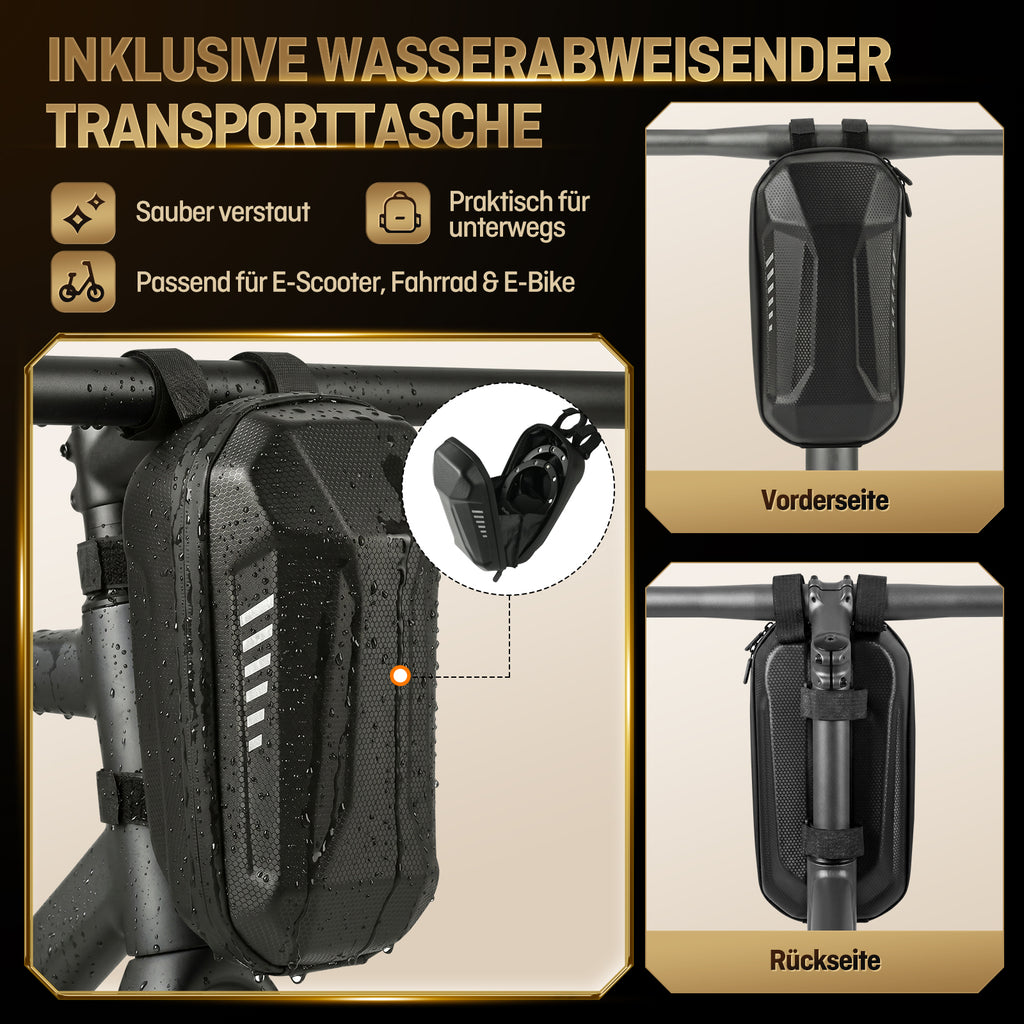 KiwiPower E-Scooter Schloss mit Zahlenschloss – Handschellenschloss mit Tasche