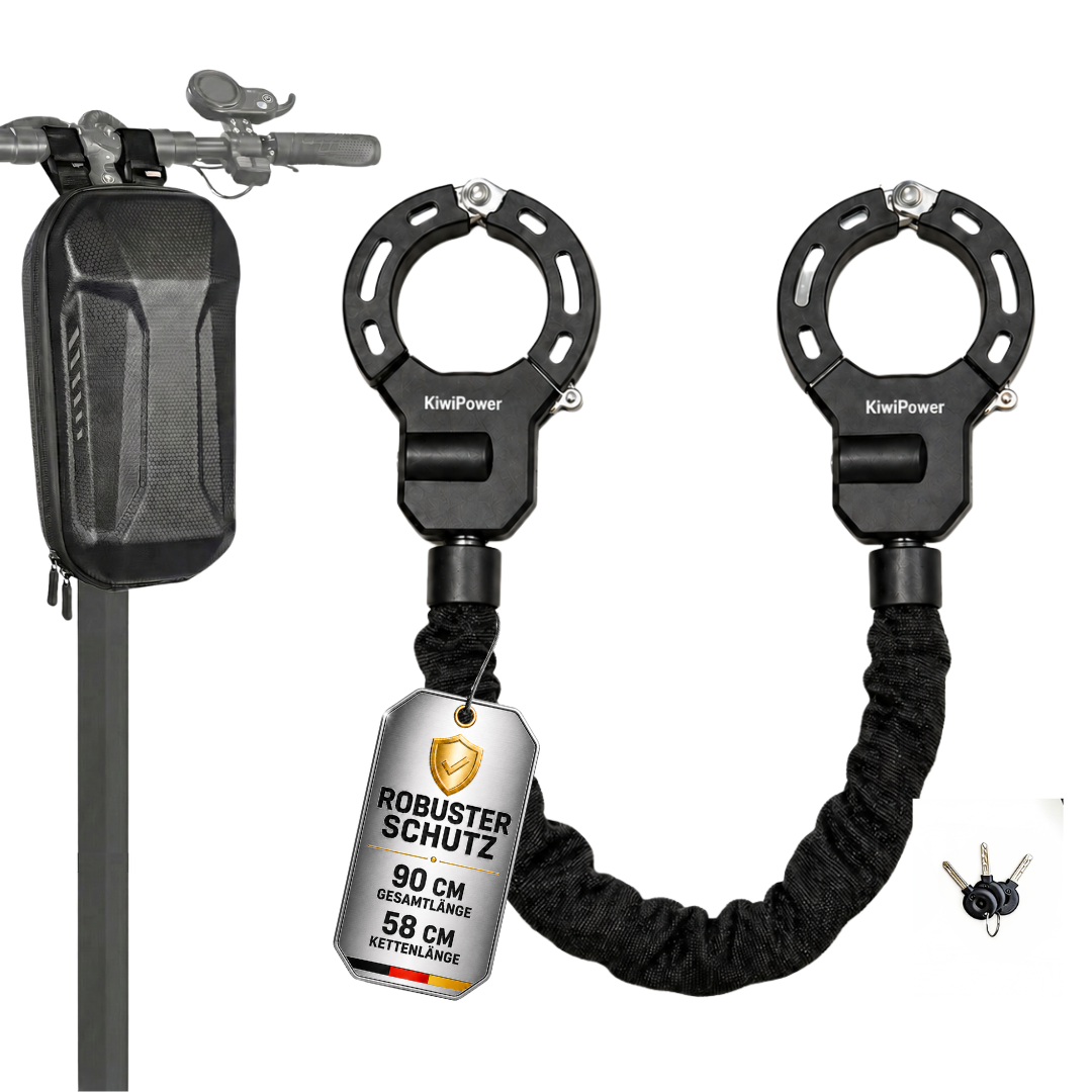 KiwiPower E-Scooter Schloss mit Schlüssel – Handschellenschloss für E-Scooter